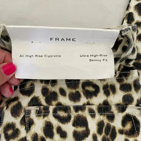Frame Ali high rise leopard denim - Picture 7 of 12